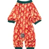Fuzzyard Honden Pyjama Holly Jolly Cookies - Hondenkleding - Rood Size 2