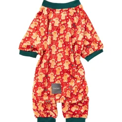 Fuzzyard Honden Pyjama Holly Jolly Cookies - Hondenkleding - Rood Size 6