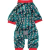 Fuzzyard Honden Pyjama  I Heart Candy Canes - Hondenkleding - Groen 7