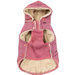 Fuzzyard Hondenjas Essential Puffer Delicaat Roze - Hondenkleding