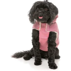 Fuzzyard Hondenjas Essential Puffer Delicaat Roze - Hondenkleding