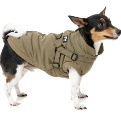 Fuzzyard Hondenjas Flash - Hondenkleding - Kaki Size 5