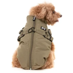 Fuzzyard Hondenjas Flash - Hondenkleding - Kaki Size 7