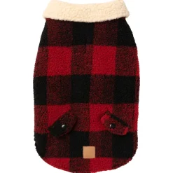 Fuzzyard Hondenjas Lumberjack - Hondenkleding - Rood Size 2