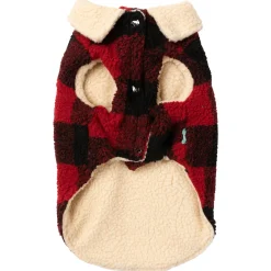 Fuzzyard Hondenjas Lumberjack - Hondenkleding - Rood Size 6