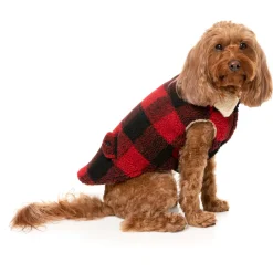 Fuzzyard Hondenjas Lumberjack - Hondenkleding - Rood Size 5