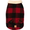 Fuzzyard Hondenjas Lumberjack - Hondenkleding - Rood Size 4
