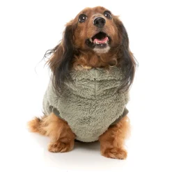 Fuzzyard Hondentrui Turtle Teddy - Hondenkleding - Olijfgroen Size 4