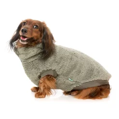 Fuzzyard Hondentrui Turtle Teddy - Hondenkleding - Olijfgroen Size 6