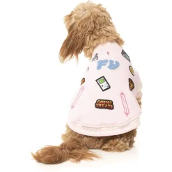 Fuzzyard The Letterman Jacket Pink - Hondenkleding