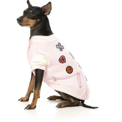 Fuzzyard The Letterman Jacket Pink - Hondenkleding