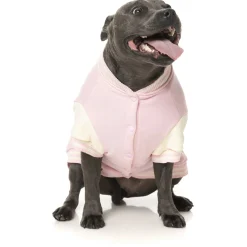 Fuzzyard The Letterman Jacket Pink - Hondenkleding