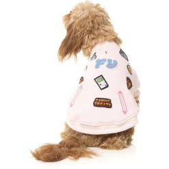 Fuzzyard The Letterman Jacket Pink - Hondenkleding