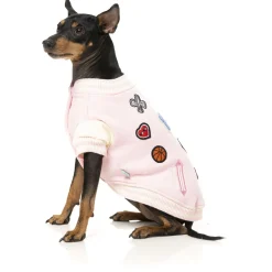 Fuzzyard The Letterman Jacket Pink - Hondenkleding