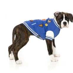 Fuzzyard The Letterman Jacket Blauw - Hondenkleding