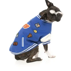 Fuzzyard The Letterman Jacket Blauw - Hondenkleding