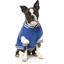 Fuzzyard The Letterman Jacket Blauw - Hondenkleding