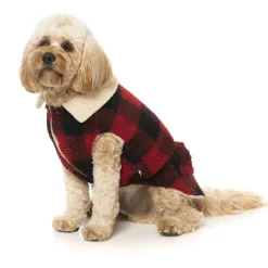 Fuzzyard The Lumberjack Rood&Zwart - Hondenkleding