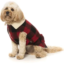 Fuzzyard The Lumberjack Rood&Zwart - Hondenkleding