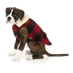 Fuzzyard The Lumberjack Rood&Zwart - Hondenkleding