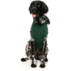 Fuzzyard Treats Hoodie Donkergroen - Hondenkleding