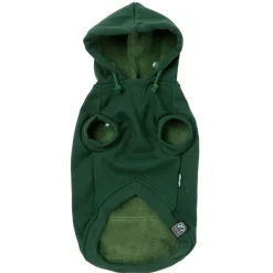 Fuzzyard Treats Hoodie Donkergroen - Hondenkleding