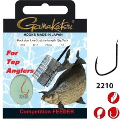 Gamakatsu Booklet Br.Feeder 2210r #12-0.18mm 75cm - Vishaak -