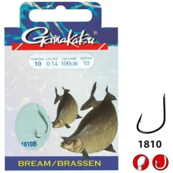 Gamakatsu Booklet Br.Feeder 1810b #8-0.18mm 100cm - Vishaak -