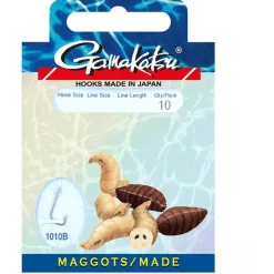 Gamakatsu Booklet Maggots 1010b #10-0.14mm 60cm - Vishaak -