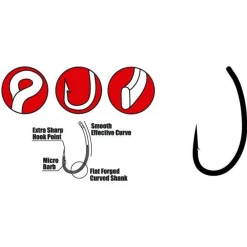 Gamakatsu G-Carp Hump Back Hooks Grey #6 - Vishaak -