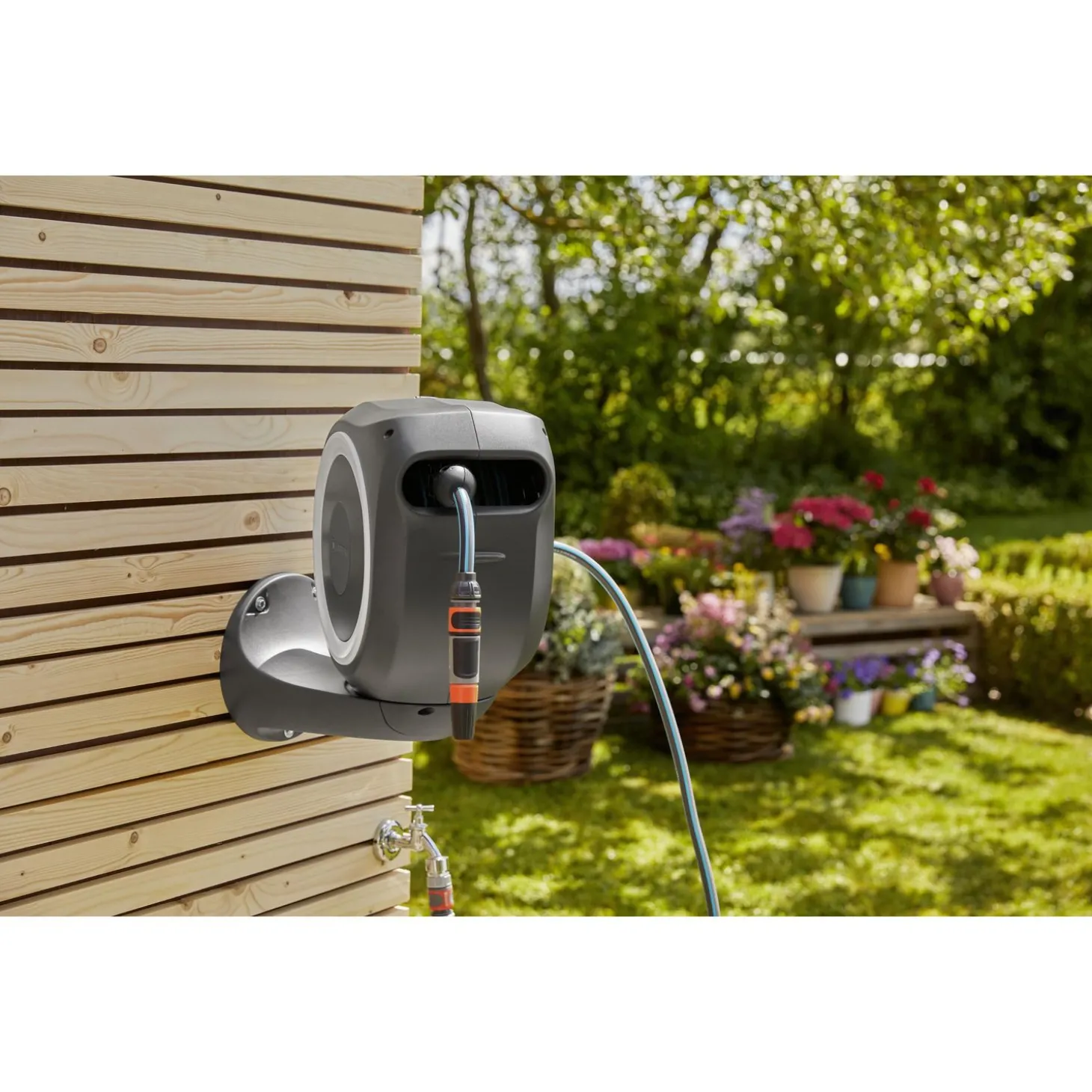 Gardena Wandslangenbox Rollup 11 Mm S - Wandslangbox - 15 m Wit