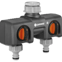 Gardena 2-Weg Waterverdeler 26.5 Mm (G 3/4 Inch) En 33.3 Mm (G 1 Inch) Draad - Slangkoppeling -