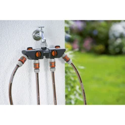 Gardena 4-Weg Waterverdeler 26.5 Mm (G 3/4 Inch) En 33.3 Mm (G 1 Inch) Draad - Slangkoppeling -