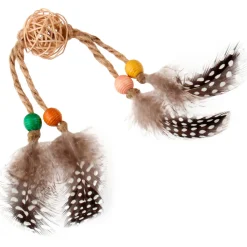 Gigwi Catch And Scratch Eco Line With Rattle Wood - Kattenspeelgoed - 31 cm