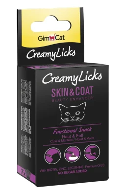 Gimcat Creamy Licks Skin & Coat - Kattensnack - 35 g