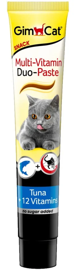 Gimcat Duo-Pasta Met 12 Vitamines - Kattensnack - Tonijn 50 g Multi-Vitamine