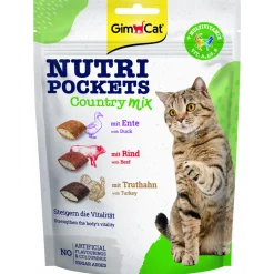 Gimcat Nutri Pockets - Kattensnack - Eend Rund Kalkoen 150 g