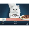 Gourmet Perle Mini Filets In Saus - Kattenvoer - Rund Kip Zalm 12x85 g