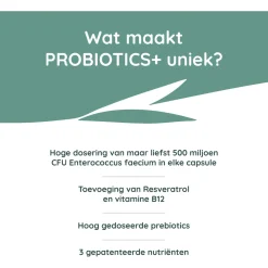 Greenfields Probiotics+ - Voedingssupplement - 60 caps