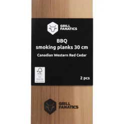 Grill Fanatics Bbq Rookplanken - Barbecue - 30 cm 2 stuks