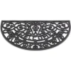 Hamat Rubbermat Halfrond - Deurmat - 75x45 cm Zwart