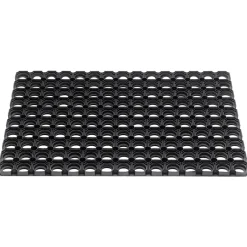 Hamat Rubbermat Ring Domino Zwart - Deurmat