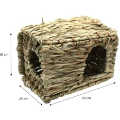 Happy Pet Grashuis - Kooi Accessoire - 25x30x20 cm