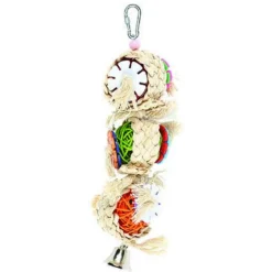 Happy Pet Vogelspeelgoed Tansy Trio - Vogelspeelgoed - 30x8x8 cm Beige