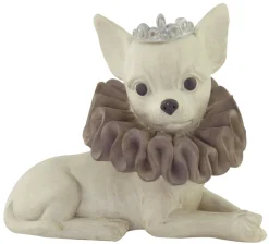 Happy-House Beeld Chihuahua - Hondencadeau - 11.5x12.5 cm Grijs