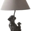 Happy-House Lamp Hond - Hondencadeau - Ø30x42 cm Taupe