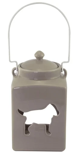 Happy-House Lantaarn Hond - Hondencadeau - 30.2x12.8 cm Taupe