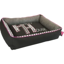 Happy-House Mand Simplicity Zwart&Grijs&Pink - Hondenmand