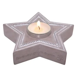 Happy-House Memory Collection Waxine Ster - Herdenken - 15x14.5x4 cm Beige