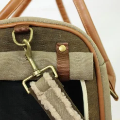 Happy-House Tas Dakota - Hondendraagtas - 40x20x30 cm Bruin Beige Creme